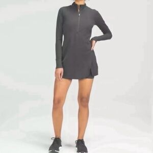 Lululemon Nulux tennis dress with skort in olive green